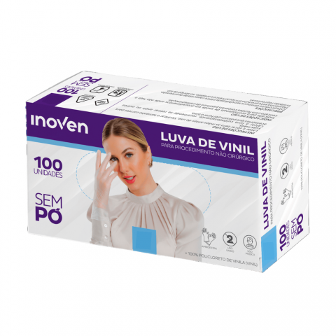 Luva Vinil s/pó - Tam. P - Inoven Luva Vinil s/pó - Tam. P - Inoven